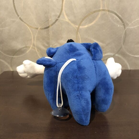 Sonic The Hedgehog Plush Toy Blue Stuffed Animal SEGA Video Game Suction Hanger - Picture 5 of 6